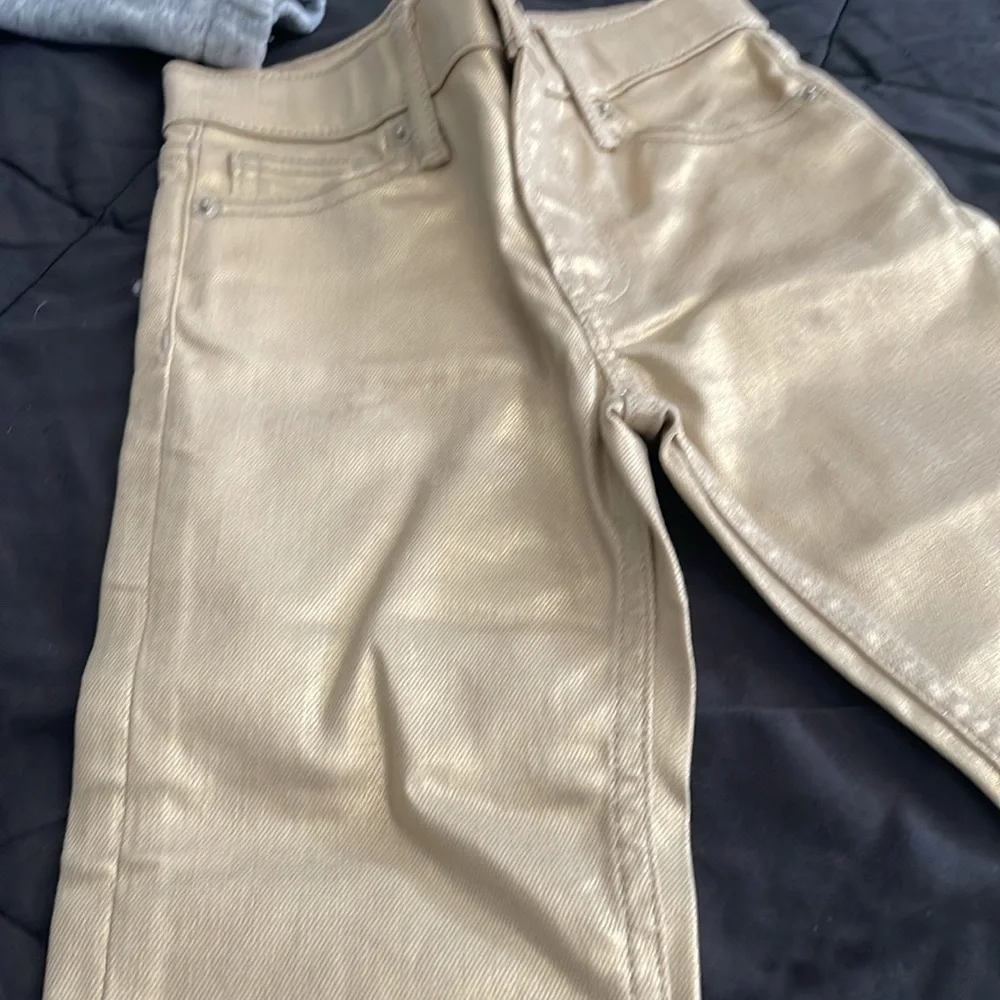 GAP Kids Gold High Rise Pants size 5 Halloween